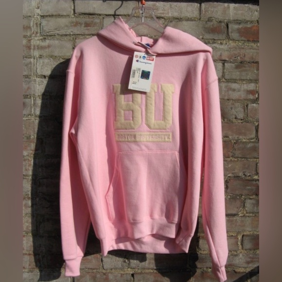 New With Tags Boston University Pink Sweatshirt M /L - Picture 1 of 2